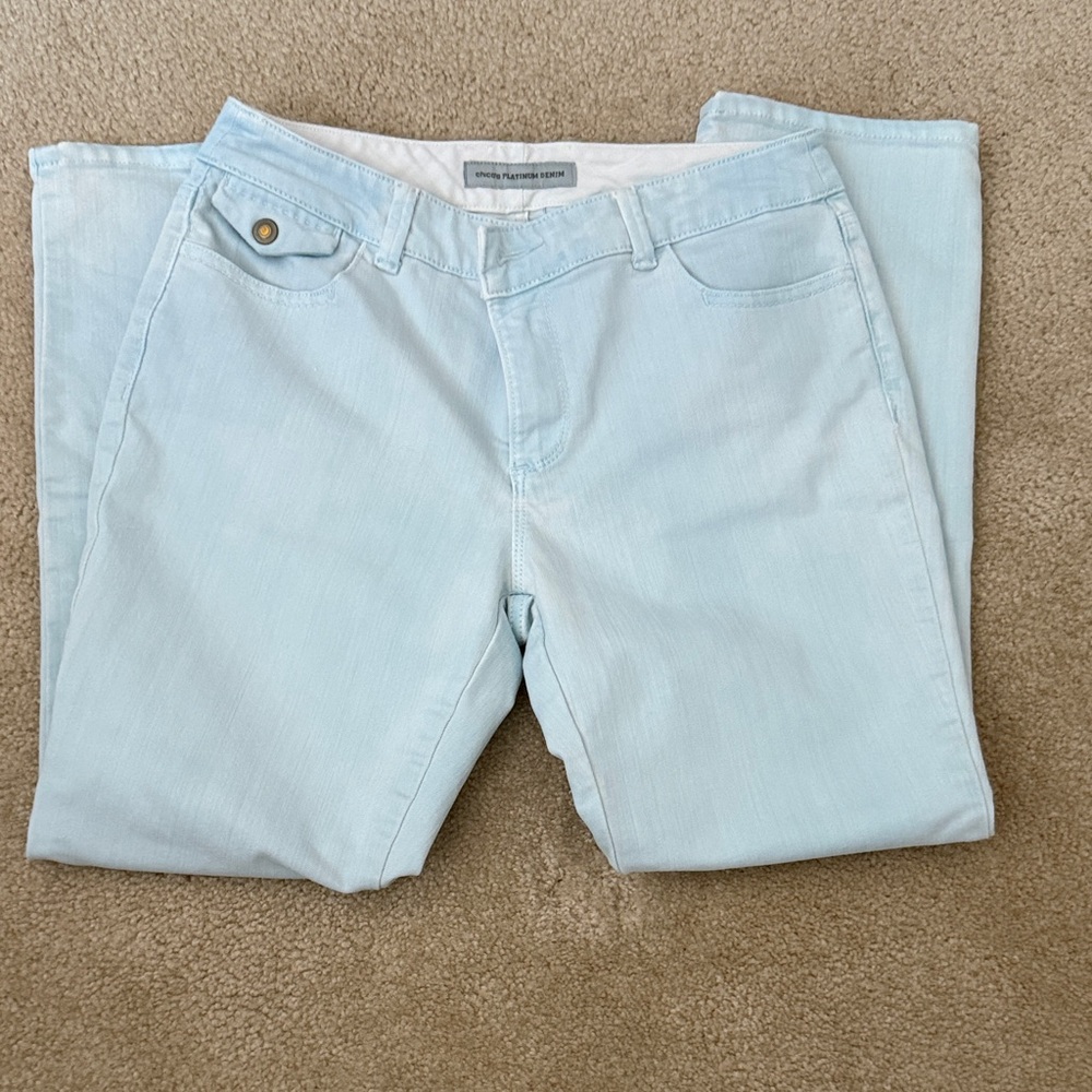 Chico's Light Blue Straight Leg Jeans